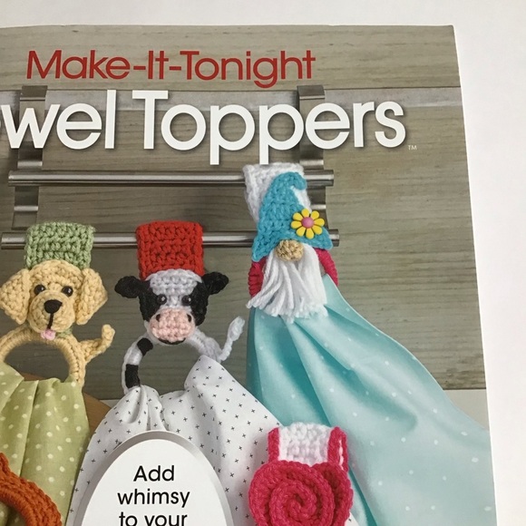Annie's Crochet Make-It-Tonight: Towel Toppers 12 Yarn Patterns Guide Paperback - Picture 4 of 10